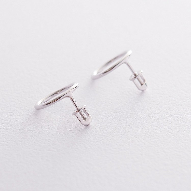 Золоті сережки "Кругообіг" 1.4 см с06686 від ювелірного магазину Онікс - 1