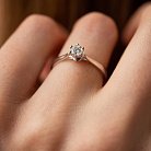 Помолвочное золотое кольцо с бриллиантом 220581121 от ювелирного магазина Оникс - 6