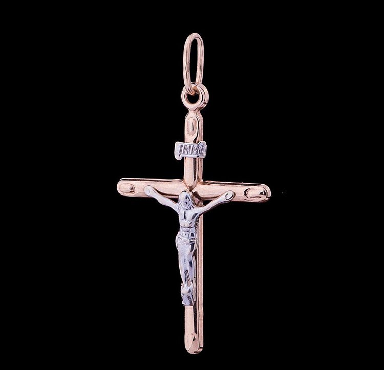 Золотий православний хрестик п00664 від ювелірного магазину Онікс