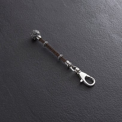 Серебряный брелок "Булава. Слава Україні" с эбеном 1237 №7