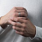 Серебряное кольцо "Вышиванка" (черные фианиты) 1113ч от ювелирного магазина Оникс - 1