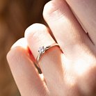 Помолвочное золотое кольцо с бриллиантом кб0406 от ювелирного магазина Оникс - 4