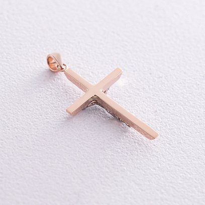 Золотой крестик с распятием п03729 №3