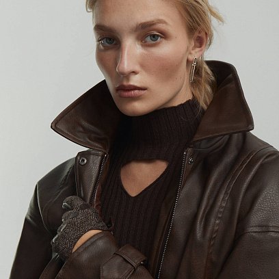 Серебряные серьги - пусеты "Идея" 122742 №5