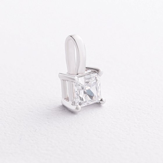 Серебряный кулон с фианитом 3032/1р-CZ