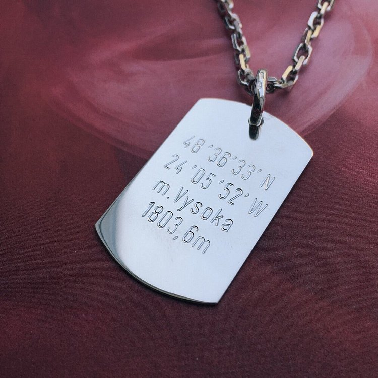 Срібний жетон (великий) 133350 від ювелірного магазину Онікс - 6