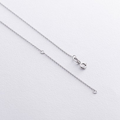 Кольє з діамантами (біле золото) 735021121 №5