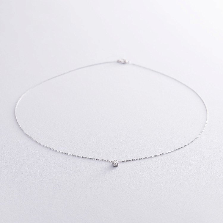 Золоте кольє з діамантом колб0059di від ювелірного магазину Онікс - 2