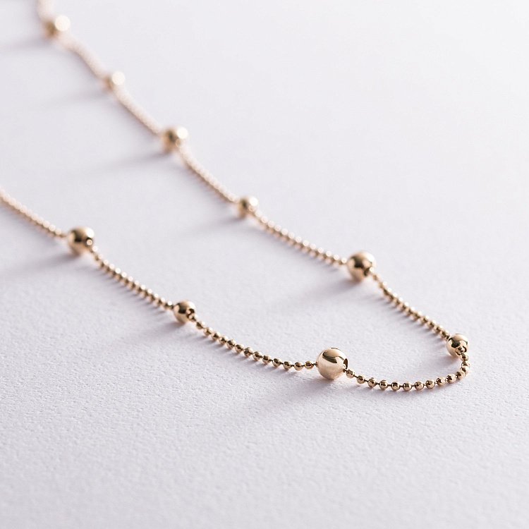 Кольє "Кульки" в жовтому золоті кол02014 від ювелірного магазину Онікс - 3