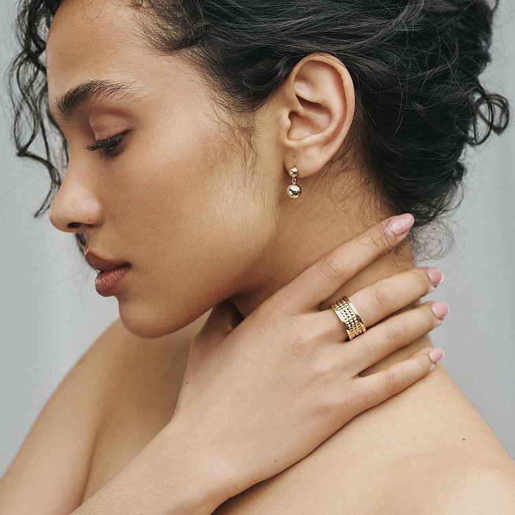 Каблучка "Gina" у жовтому золоті к07391 від ювелірного магазину Онікс - 15