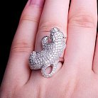 Серебряное кольцо "Пантера" 111194 от ювелирного магазина Оникс - 6