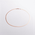 Кольє "Наомі" в червоному золоті (снейк) ц00514-3,5 от ювелирного магазина Оникс