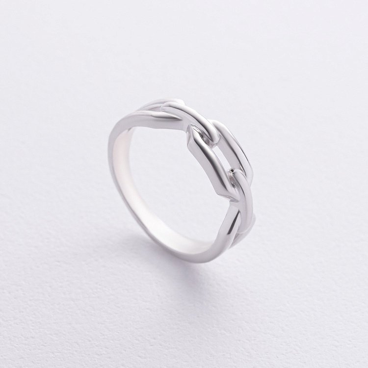 Серебряное кольцо "Цепочка" 112821 от ювелирного магазина Оникс