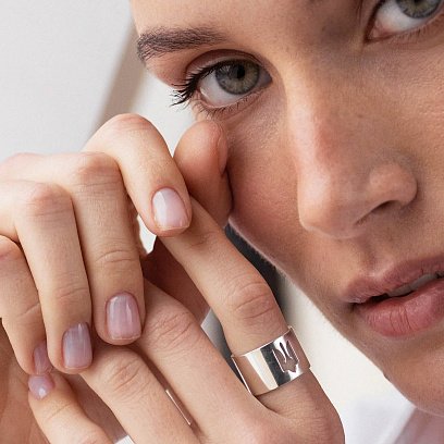 Серебряное кольцо "Герб Украины - Тризуб" 112676 №11