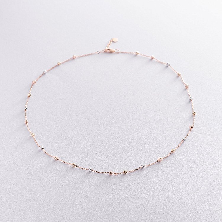 Золоте кольє "Кульки" кол01616 Золоте кольє "Кульки" кол01616 від ювелірного магазину Онікс