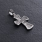 Срібний хрест "Розп'яття. Спаси і Збережи" кду-23 от ювелирного магазина Оникс - 2