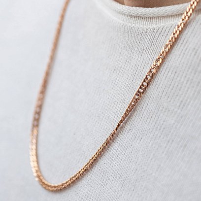 Цепочка золотая панцирное плетение (4 мм) ц00490-4 №4