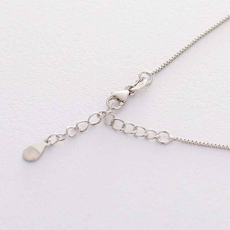 Серебряный браслет на ногу (фианит) 141348 от ювелирного магазина Оникс - 1