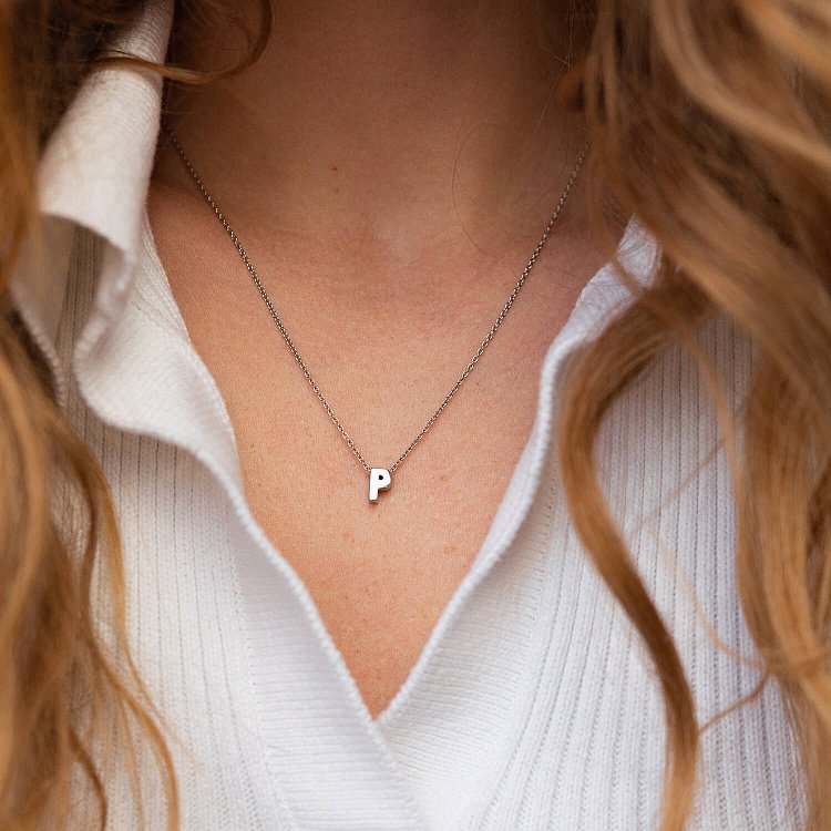 Срібне кольє з літерою "Ю" 1105 Ю від ювелірного магазину Онікс - 4