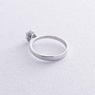 Помолвочное кольцо с бриллиантами (белое золото) 27411121 от ювелирного магазина Оникс - 4
