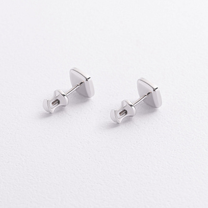 Золоті сережки - пусети з діамантами 344971121 №4