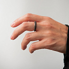 Золота каблучка з чорними діамантами кб0245sth от ювелирного магазина Оникс - 4