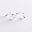 Срібні сережки - пусети "Love" 123035 от ювелирного магазина Оникс