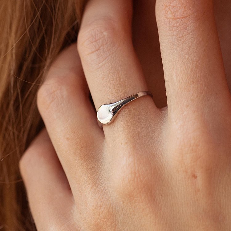 Печатка в сріблі (можливе гравіювання) 7068 від ювелірного магазину Онікс - 4