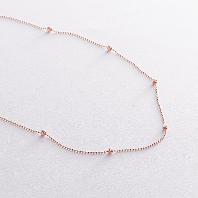 Колье "Шарики" в красном золоте кол02450 №3