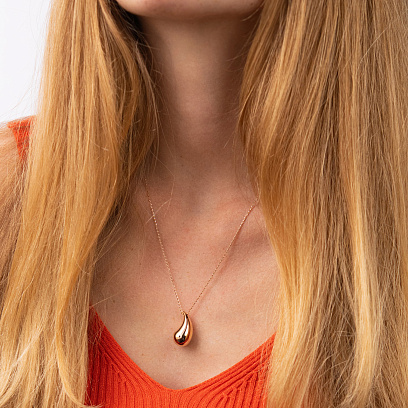 Колье "Megan" в красном золоте (Middle) кол02577 №4