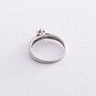 Помолвочное серебряное кольцо с фианитами 591 от ювелирного магазина Оникс - 2