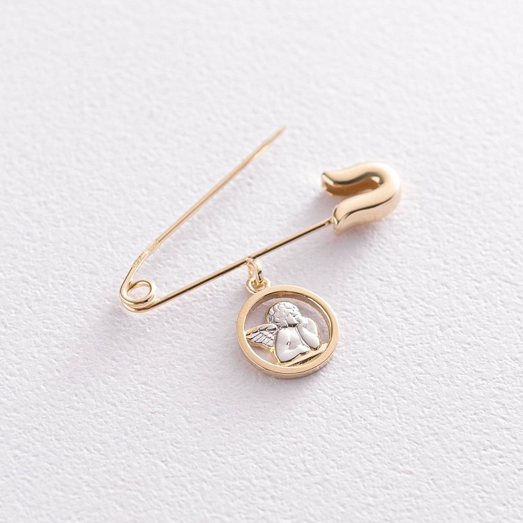 Золота дитяча шпилька "Янголятко" зак00306 від ювелірного магазину Онікс
