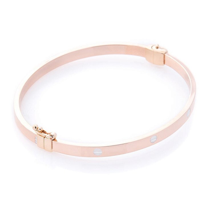 Золотий жорсткий браслет б03924 від ювелірного магазину Онікс - 1