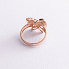 Золотое кольцо "Бабочка с фианитами" к04859 от ювелирного магазина Оникс - 2