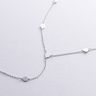 Серебряное колье - галстук "Монетки" 908-01233 от ювелирного магазина Оникс - 3