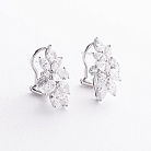 Сережки в білому золоті (діаманти) сб0694cha от ювелирного магазина Оникс