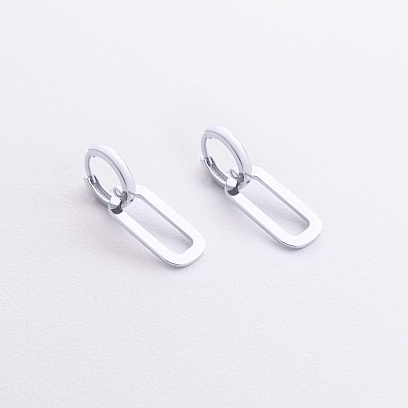 Сережки "Roxana" у білому золоті с09204 №2