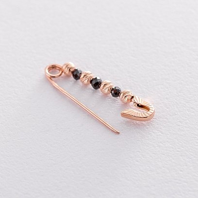 Золотая булавка "Шарики" с фианитами 2.7 см зак00292 №3