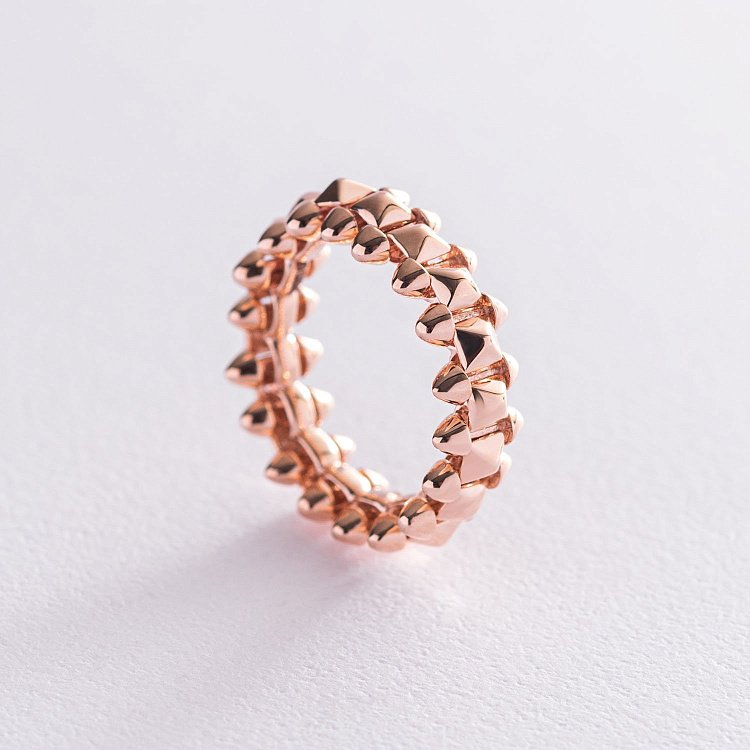 Каблучка "Тереза" в червоному золоті к06546 від ювелірного магазину Онікс - 4