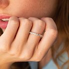Золотое кольцо с дорожкой камней (бриллианты) кб0453ca от ювелирного магазина Оникс - 3