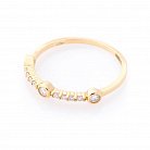 Золотий перстень з діамантами кб0166са от ювелирного магазина Оникс - 1
