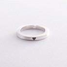 Серебряное кольцо "Сердце" 112125с от ювелирного магазина Оникс
