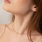 Кольє "Gisele" у червоному золоті (снейк - 2 мм) ц00321-2 от ювелирного магазина Оникс - 3