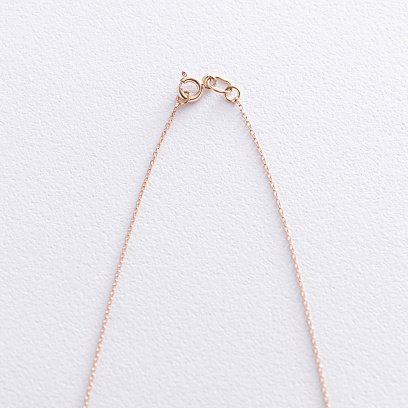 Золоте кольє із заручальною каблучкою (фіаніт) кол01738 №5