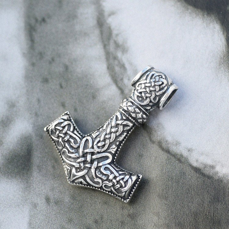 Срібна підвіска "Молот Тора" 132748 від ювелірного магазину Онікс - 22