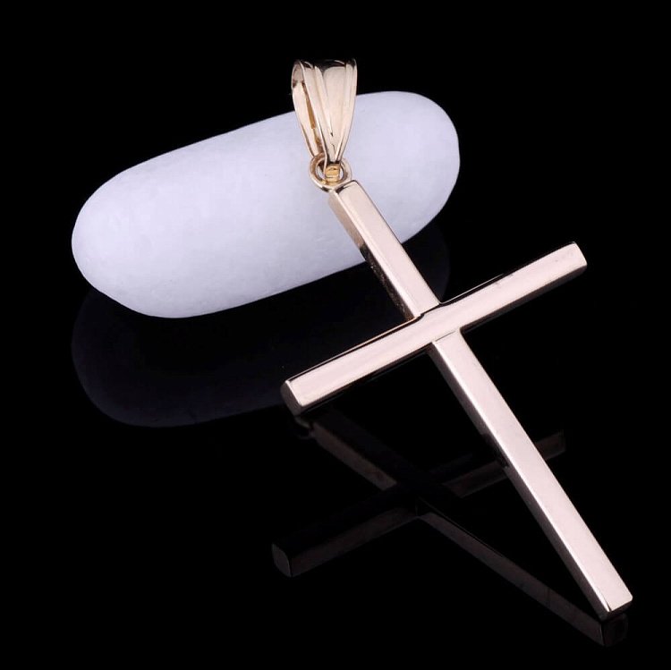 Золотой крестик п01980 от ювелирного магазина Оникс