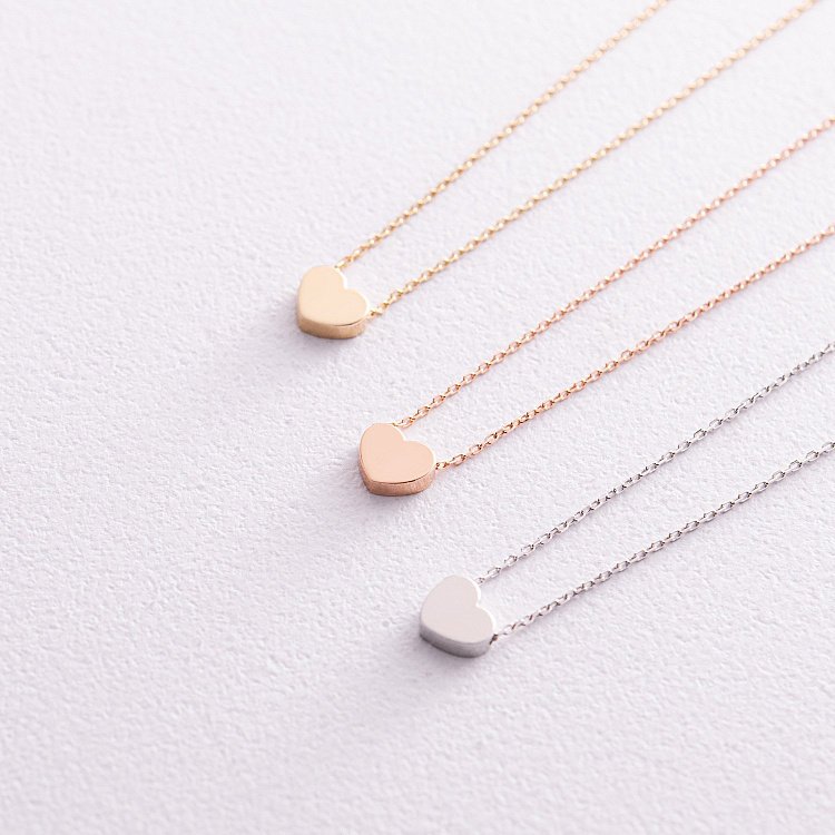 Подвійне золоте кольє "Кулька і серце" кол02274 від ювелірного магазину Онікс - 2