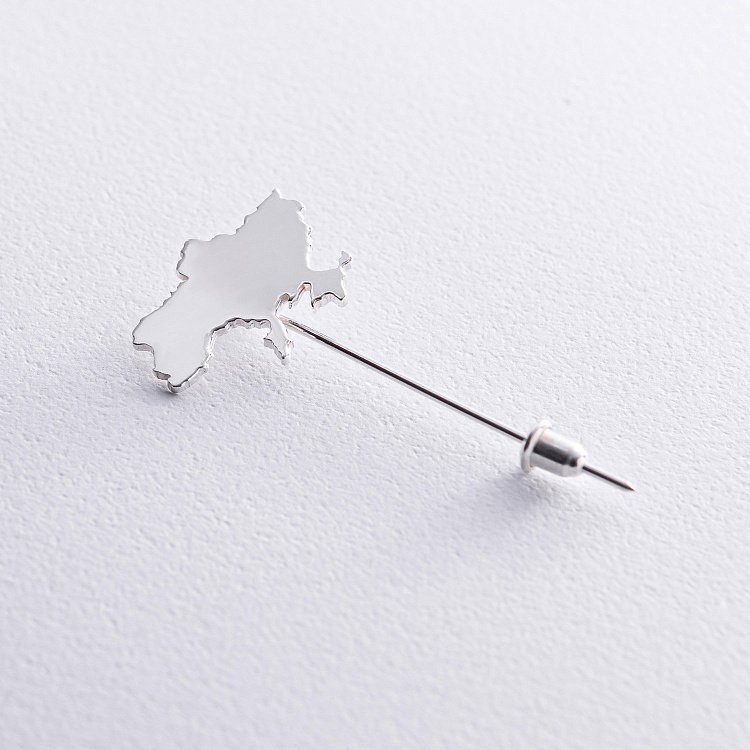 Серебряная заколка "Украина" 20052 от ювелирного магазина Оникс