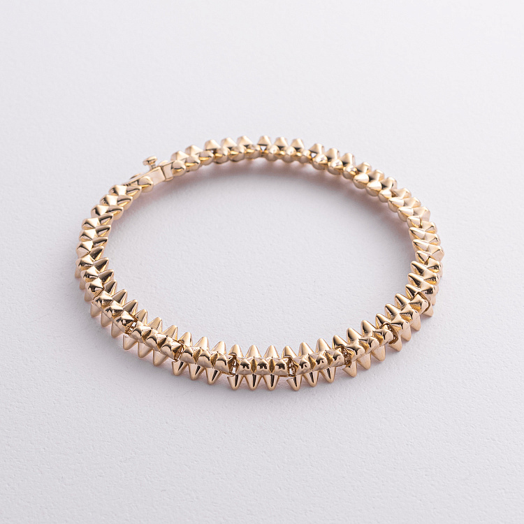 Браслет "Тереза" в желтом золоте б05472 от ювелирного магазина Оникс