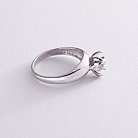 Золотое кольцо "Цветок" с бриллиантом кб0080 от ювелирного магазина Оникс - 2